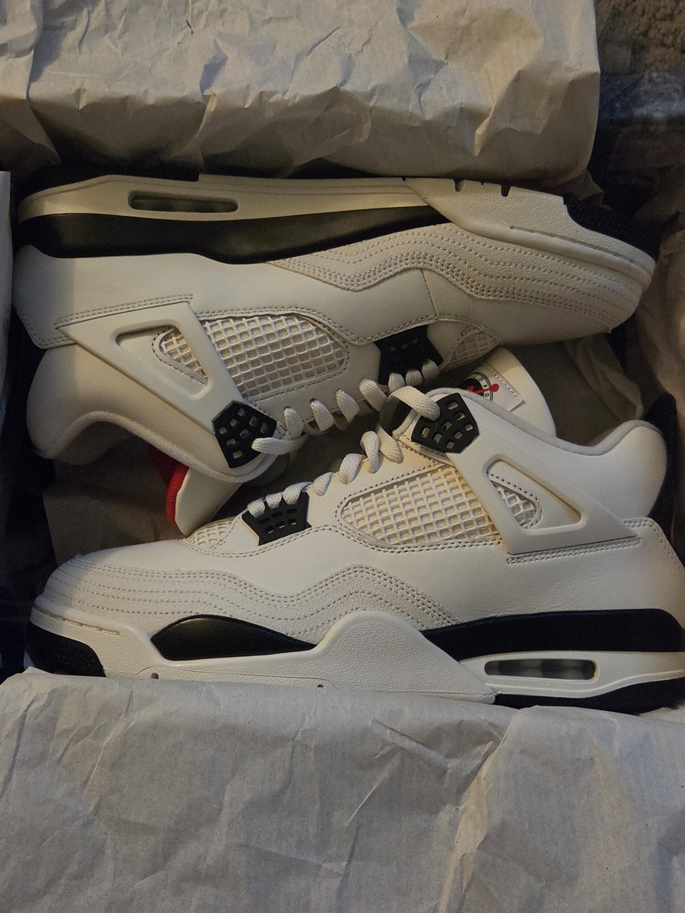 🤍🖤Jordan Retro 4 'Flight Club' Sneakers Black/White Size 13 IM4002-100 OG BOX